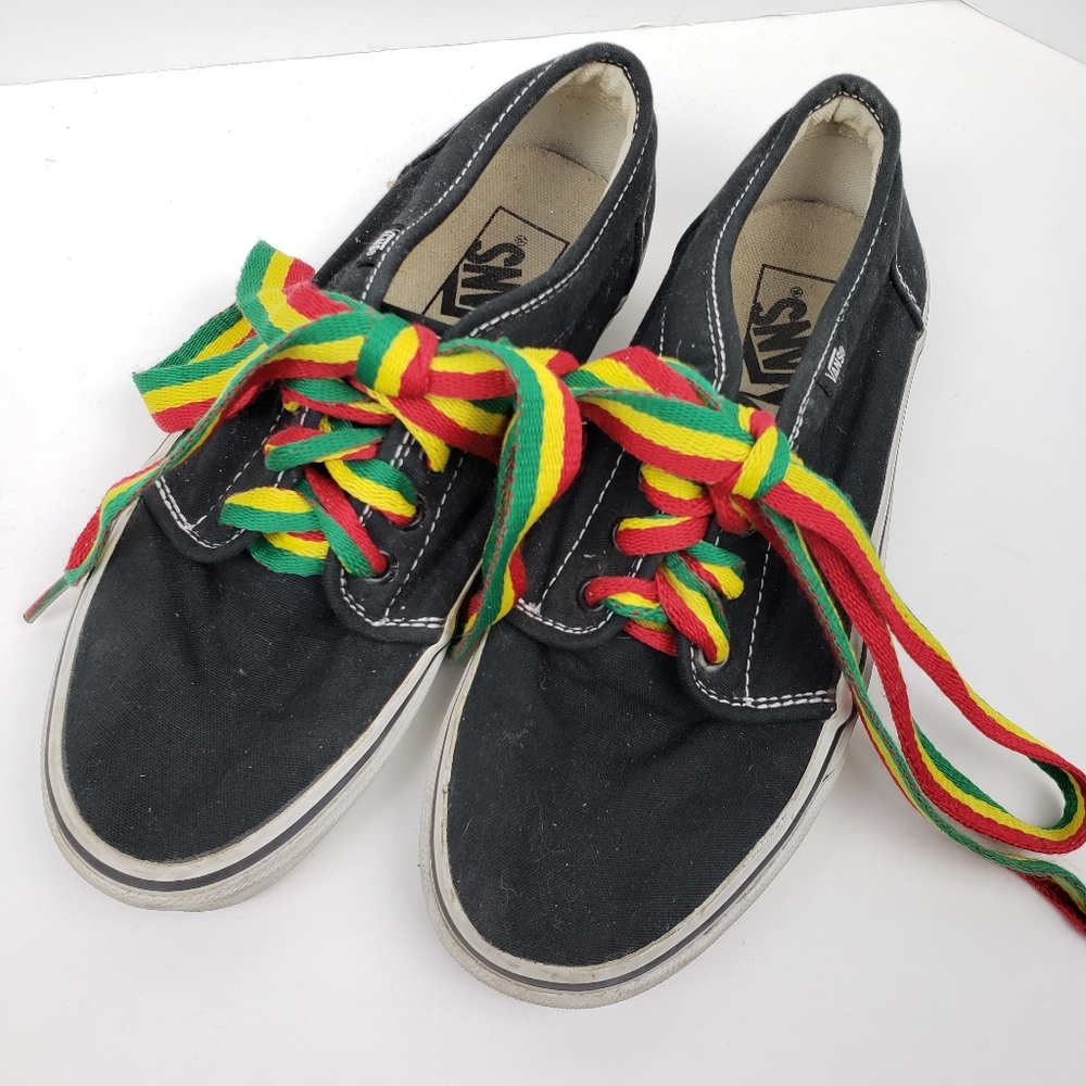 Vans Black Laceup Sneakers